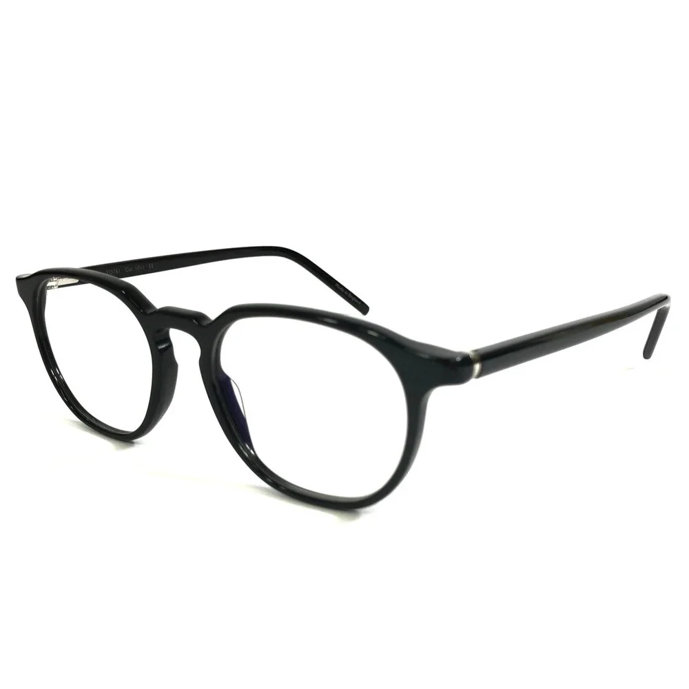 Tom Davies Eyeglasses Frames TD761 Col. 1011 Black Square Full Rim 49-18-145